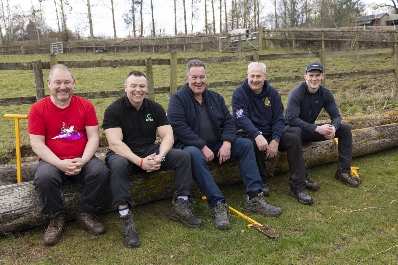 UK Veterans and colleagues planting trees with Carma